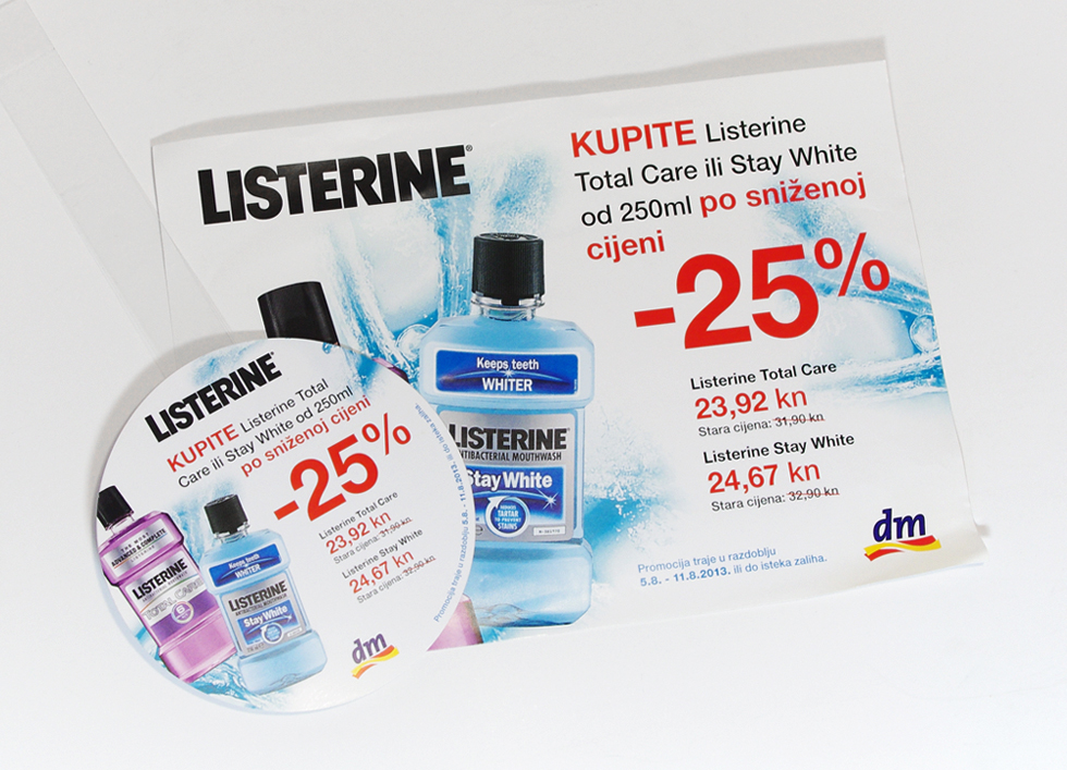 Listerine letak