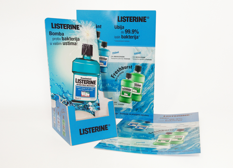 Listerine tableStand