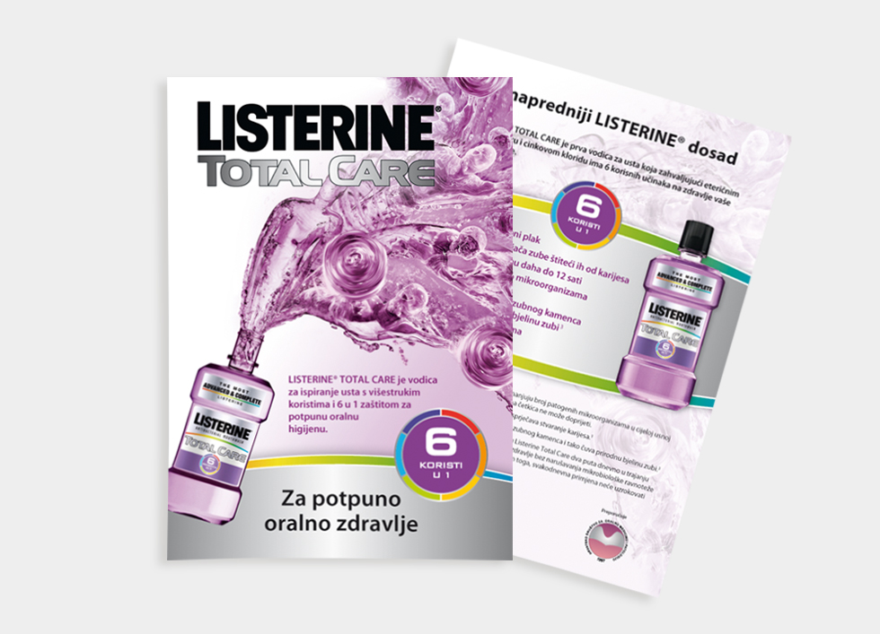 Listerine letak